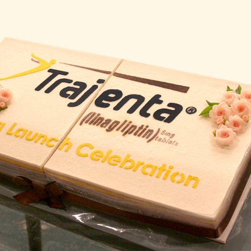 Trajenta 제품 출시 기념 케익 (80cm)