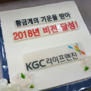 KGC 라이프엔진 2018 시무식 기념 (40cm)